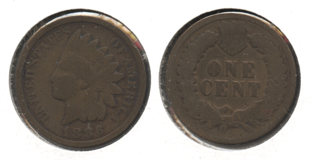 1886 Type 2 Indian Head Cent G-4 #l Cleaned