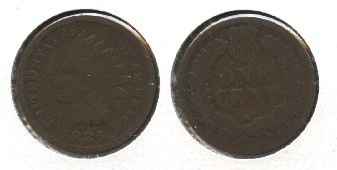 1886 Type 1 Indian Head Cent G-4 #o Old Scratches