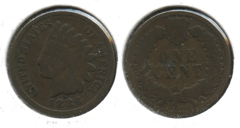 1886 Type 2 Indian Head Cent G-4 #r
