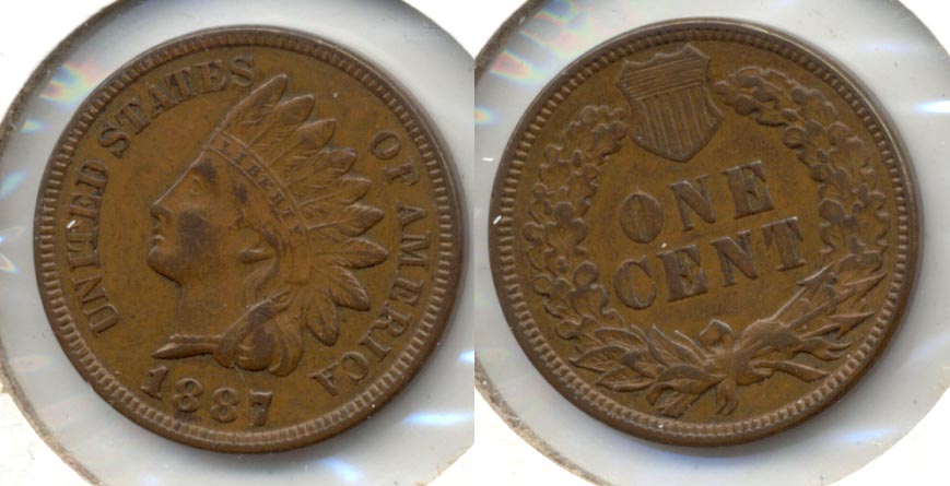 1887 Indian Head Cent EF-45