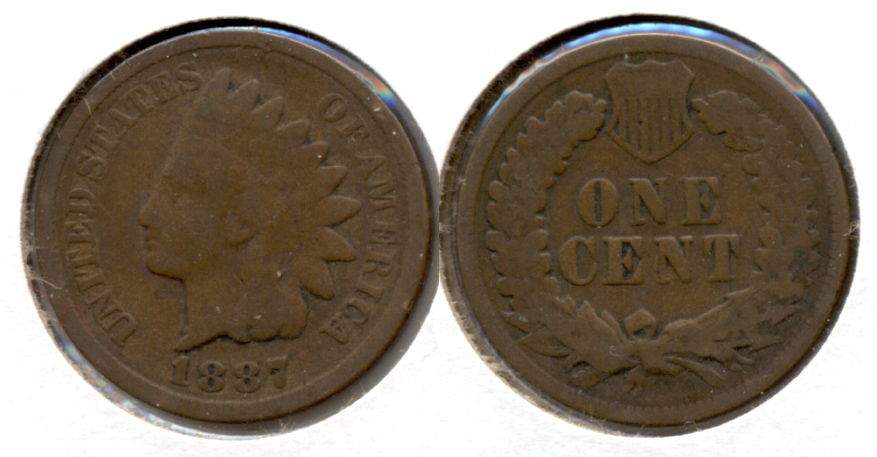 1887 Indian Head Cent Good-4 c