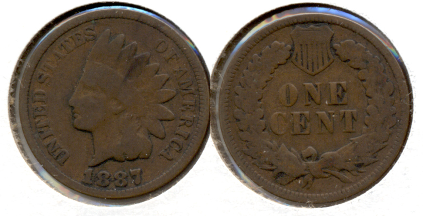 1887 Indian Head Cent Good-4 e