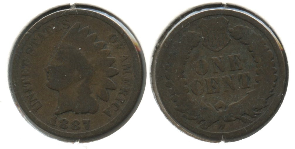 1887 Indian Head Cent Good-4 #s