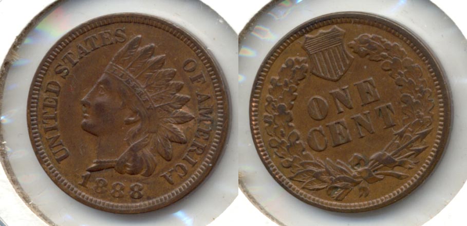 1888 Indian Head Cent AU-50
