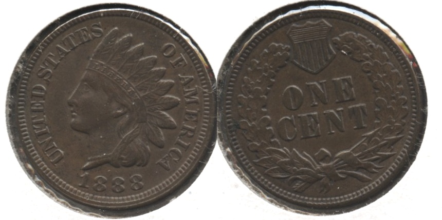 1888 Indian Head Cent AU-55