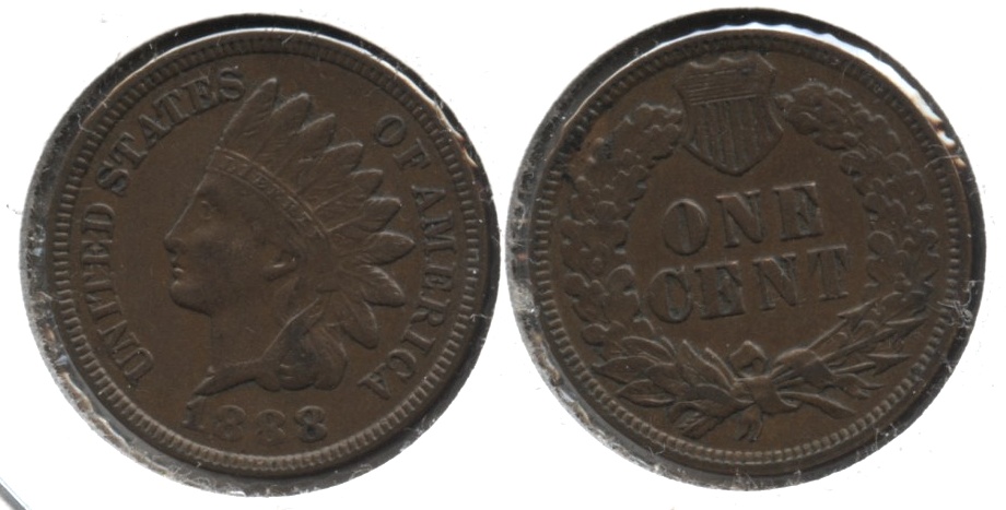 1888 Indian Head Cent EF-40 a