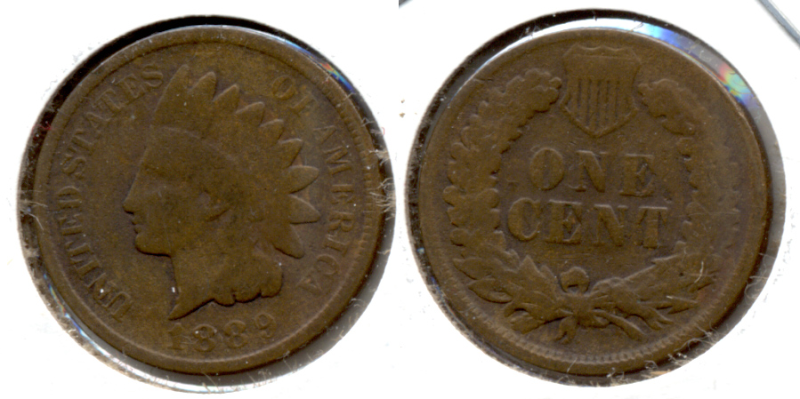 1889 Indian Head Cent Good-4