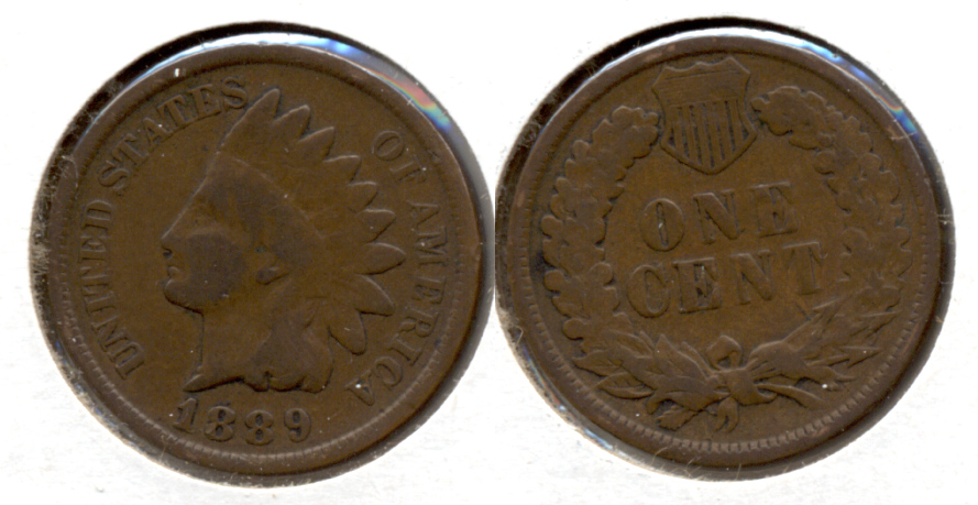1889 Indian Head Cent Good-4 c