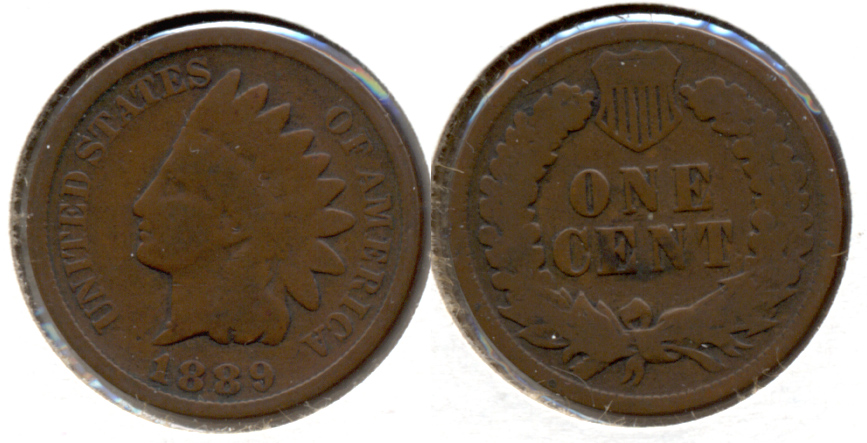 1889 Indian Head Cent Good-4 d