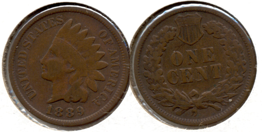 1889 Indian Head Cent Good-4 f
