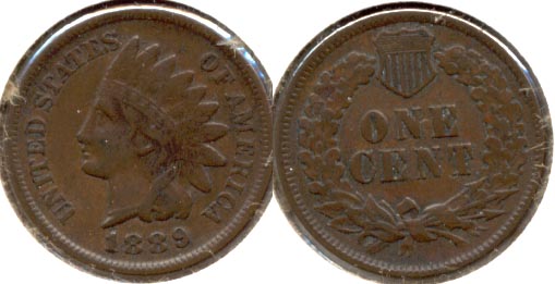 1889 Indian Head Cent VF-20