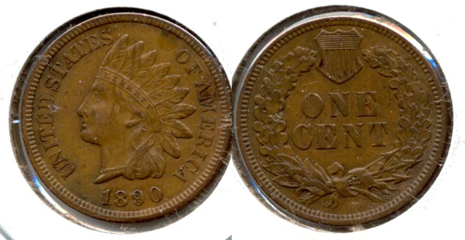 1890 Indian Head Cent EF-45