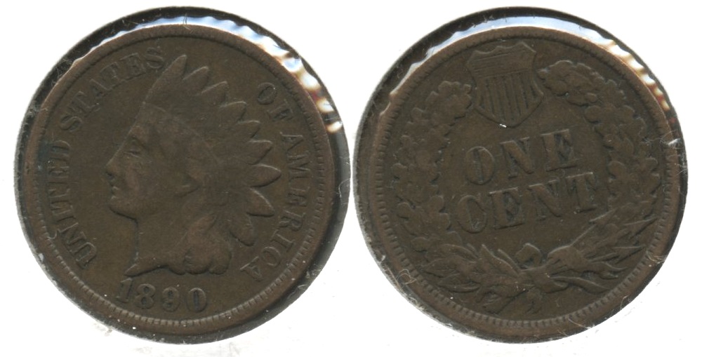 1890 Indian Head Cent Good-4 #aa