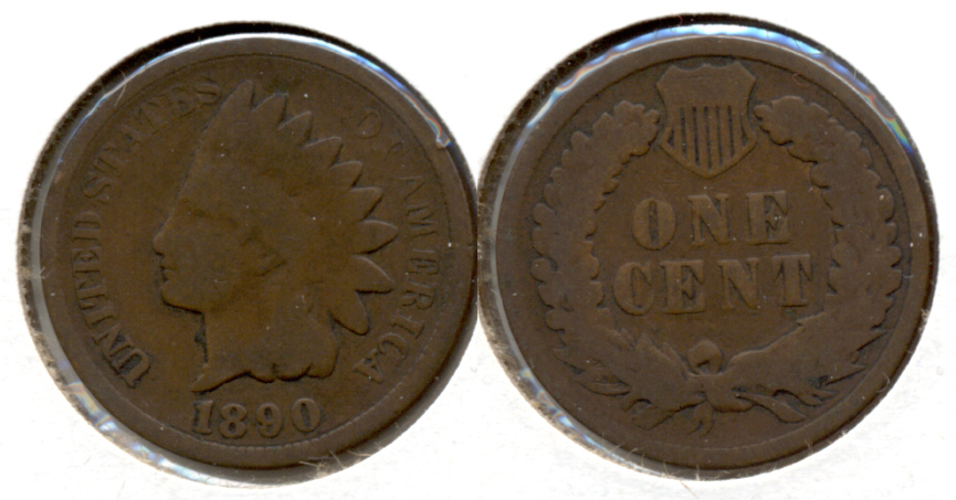 1890 Indian Head Cent Good-4 l