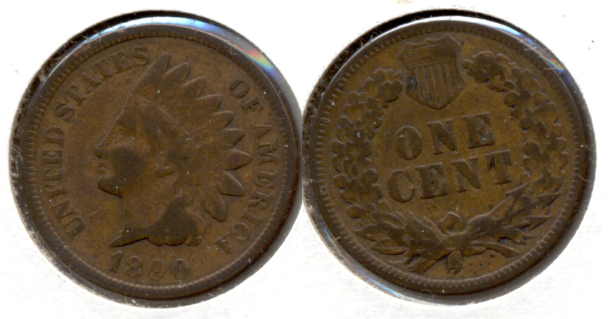 1890 Indian Head Cent Good-4 m