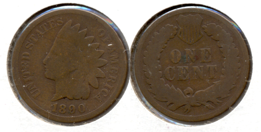 1890 Indian Head Cent Good-4 n
