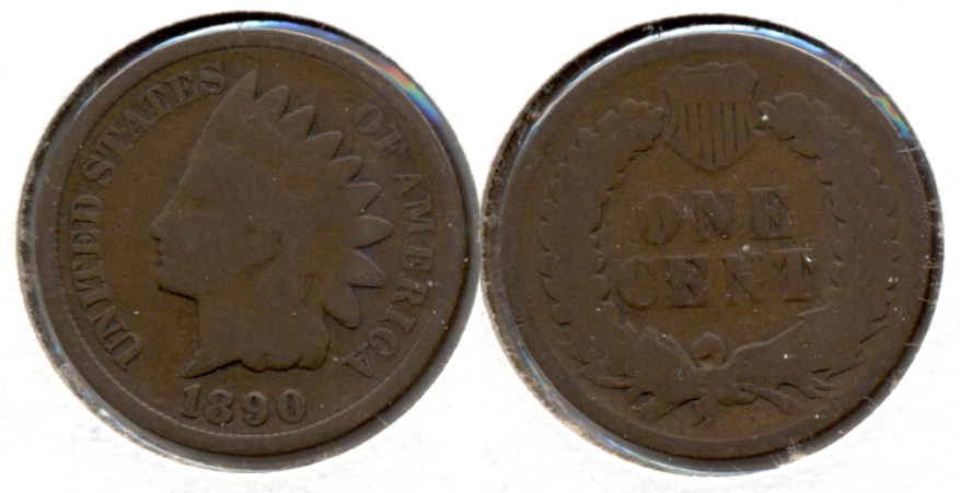 1890 Indian Head Cent Good-4 p