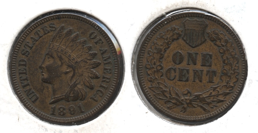 1891 Indian Head Cent EF-40 #c