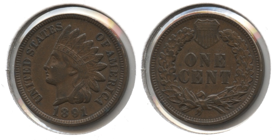 1891 Indian Head Cent EF-40 #d