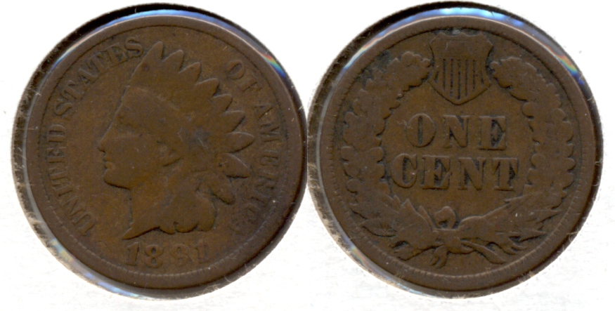 1891 Indian Head Cent Good-4 k