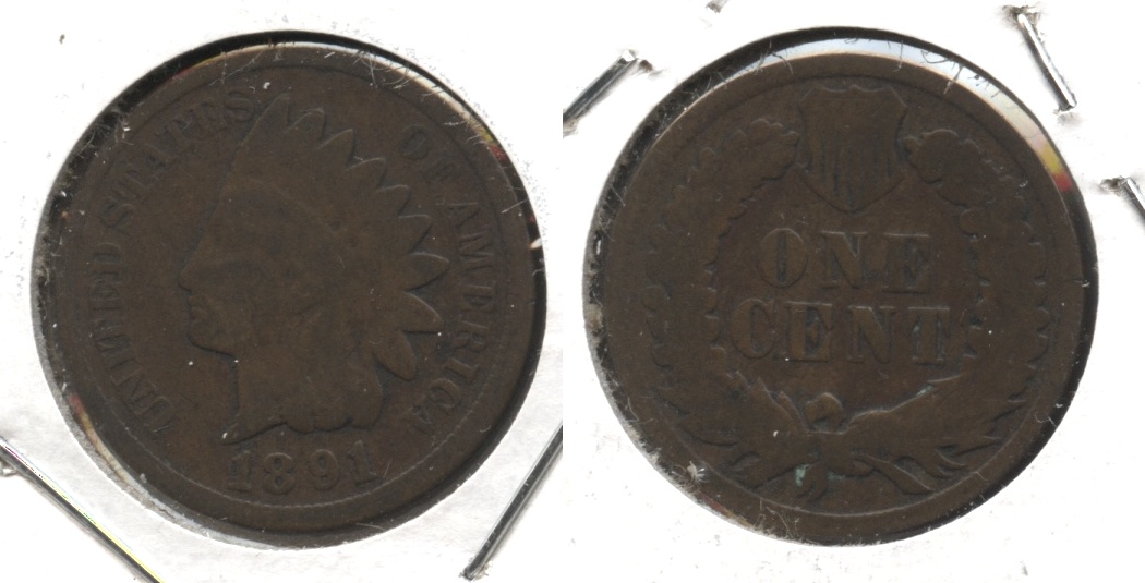 1891 Indian Head Cent Good-4 #o