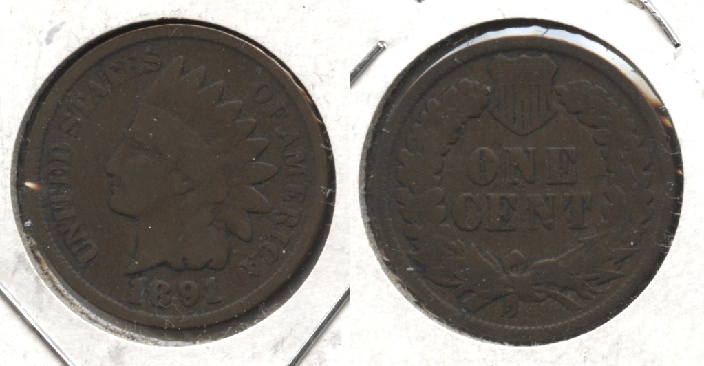 1891 Indian Head Cent Good-4 #q