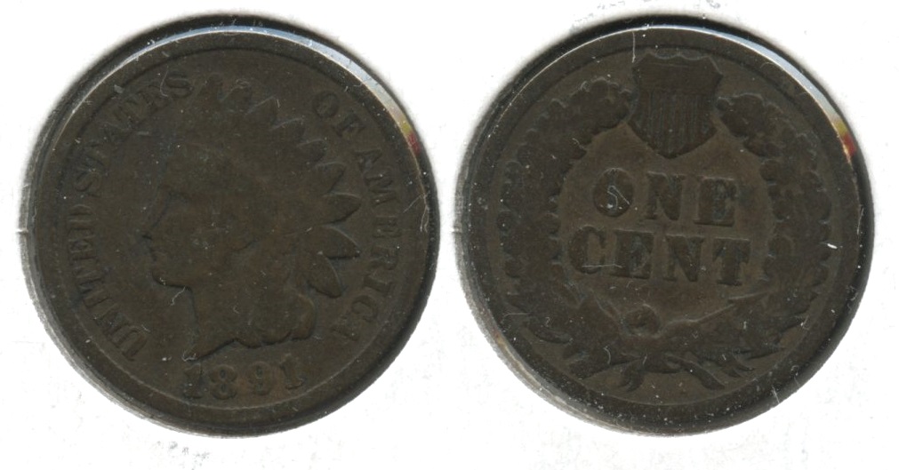 1891 Indian Head Cent Good-4 #r