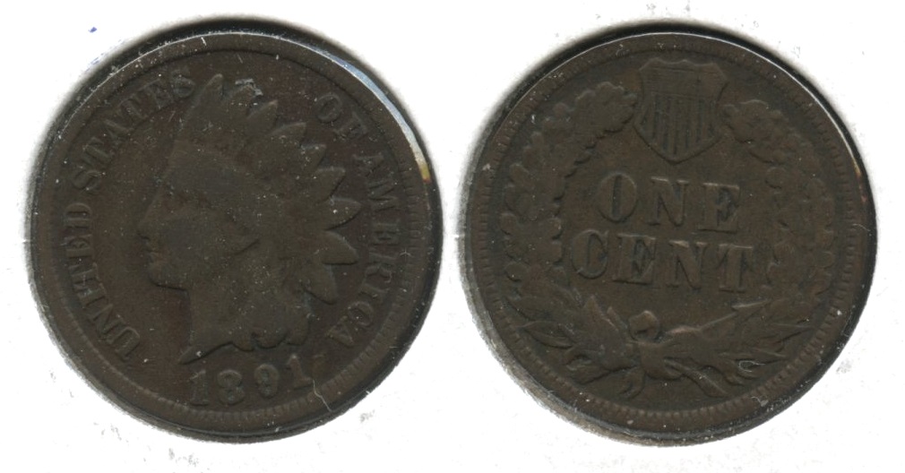 1891 Indian Head Cent Good-4 #t