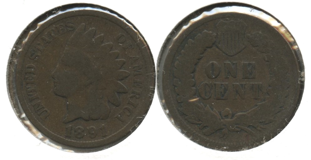 1891 Indian Head Cent Good-4 #v