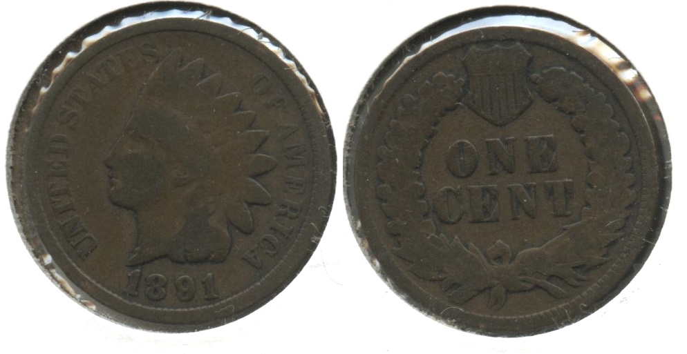 1891 Indian Head Cent Good-4 #w