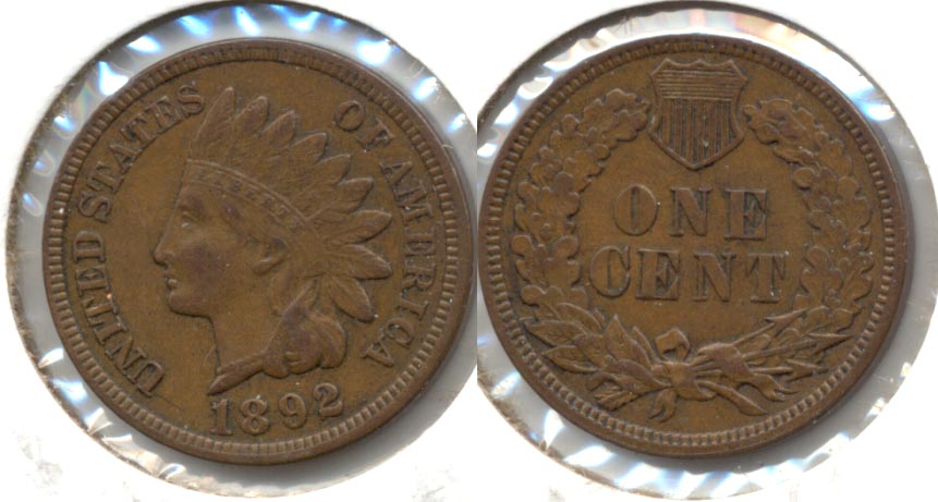 1892 Indian Head Cent EF-45