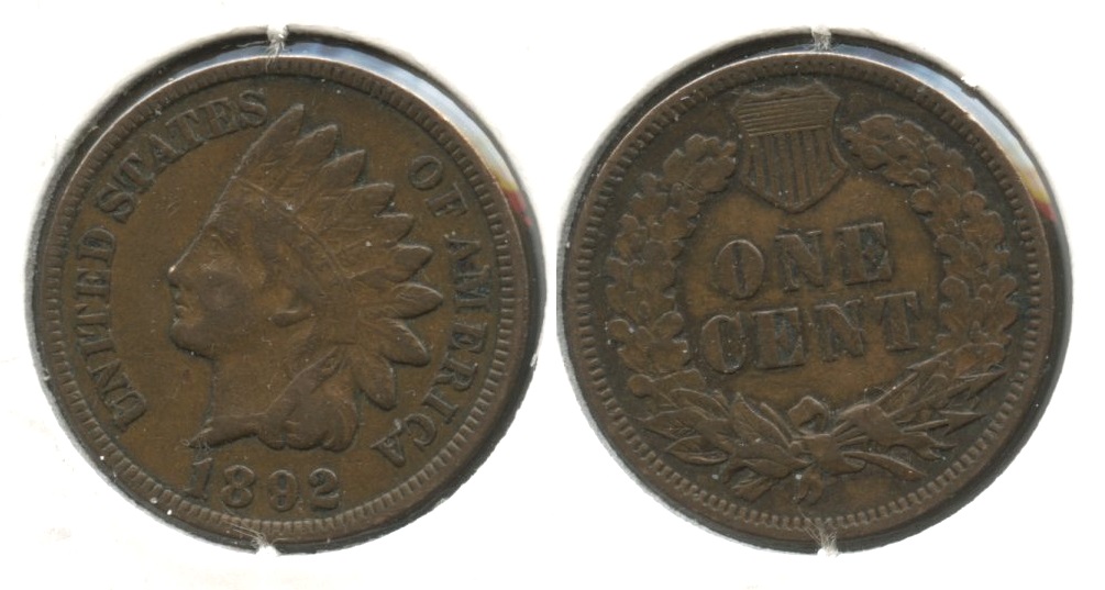 1892 Indian Head Cent Fine-12 #b