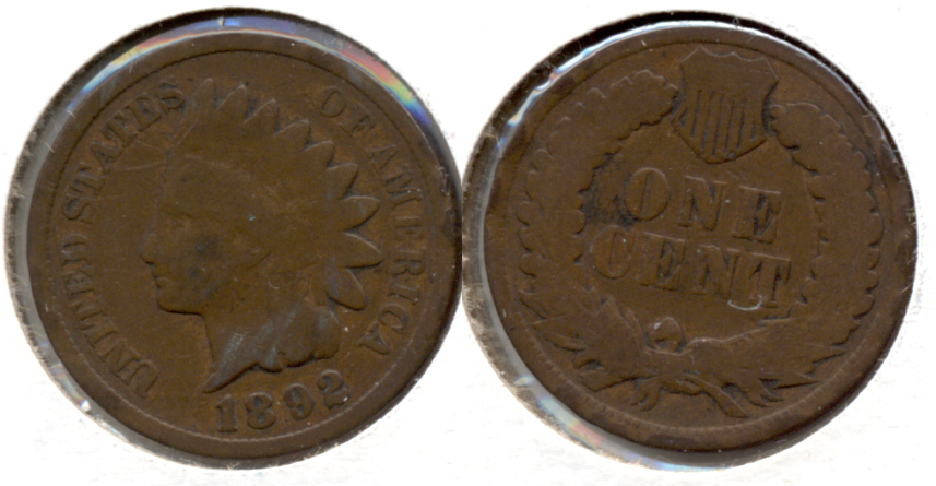 1892 Indian Head Cent Good-4