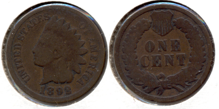 1892 Indian Head Cent Good-4 a