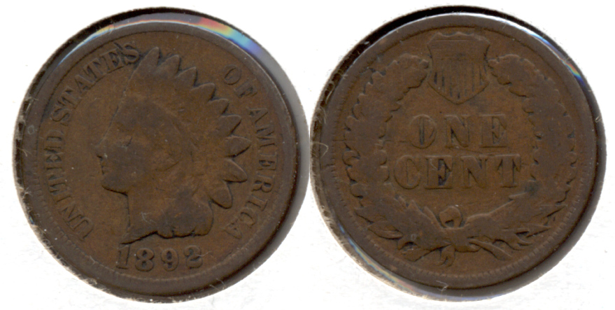 1892 Indian Head Cent Good-4 c