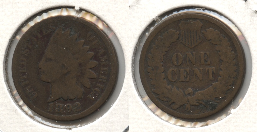 1892 Indian Head Cent Good-4 #t