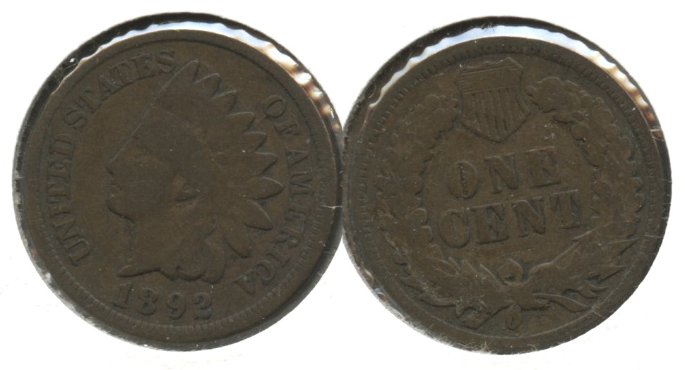 1892 Indian Head Cent Good-4 #z