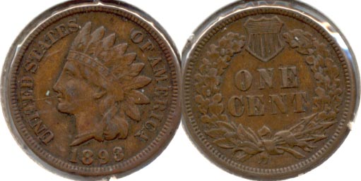 1893 Indian Head Cent EF-40