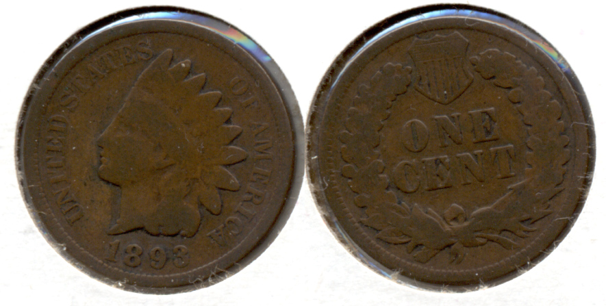 1893 Indian Head Cent Good-4 b