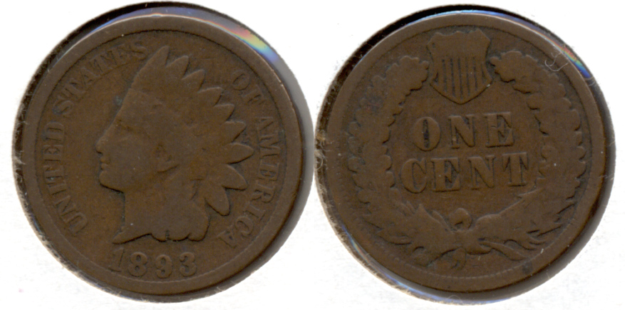 1893 Indian Head Cent Good-4 d