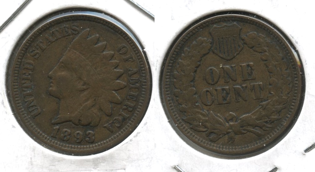 1893 Indian Head Cent VF-20 #e