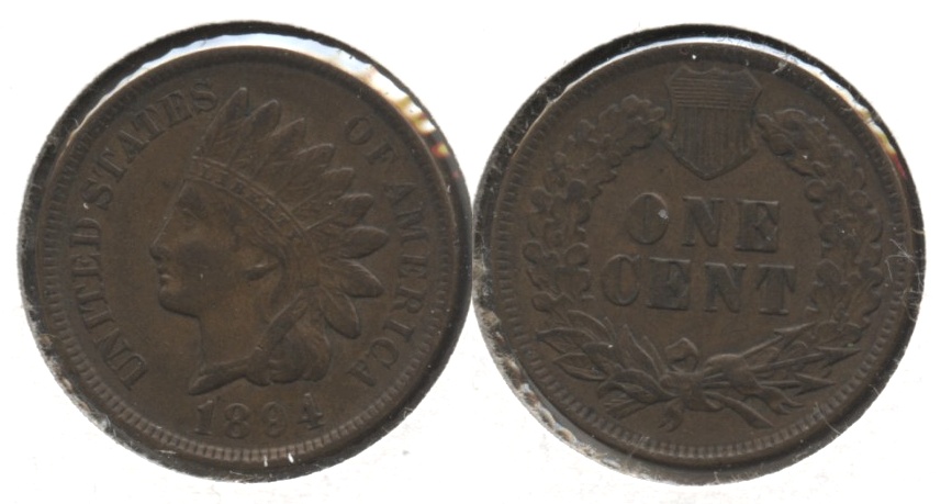 1894 Indian Head Cent AU-55