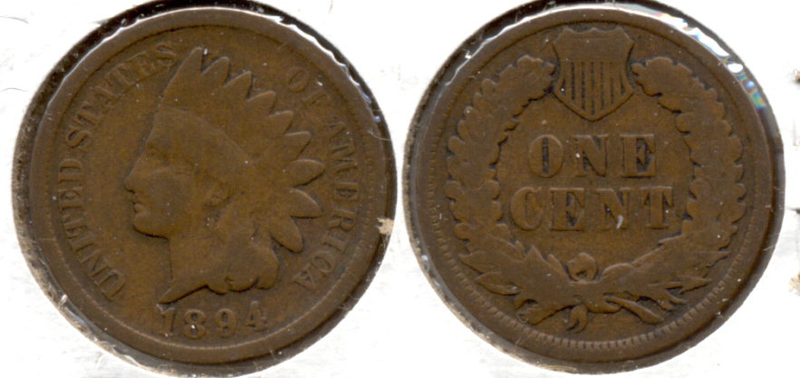 1894 Indian Head Cent Good-4 aa