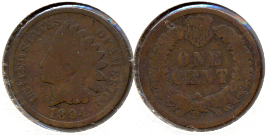 1894 Indian Head Cent Good-4 ae