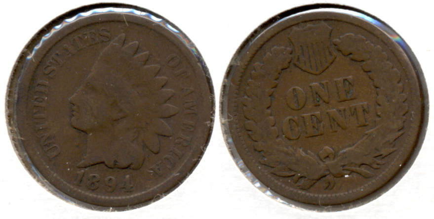 1894 Indian Head Cent Good-4 aj
