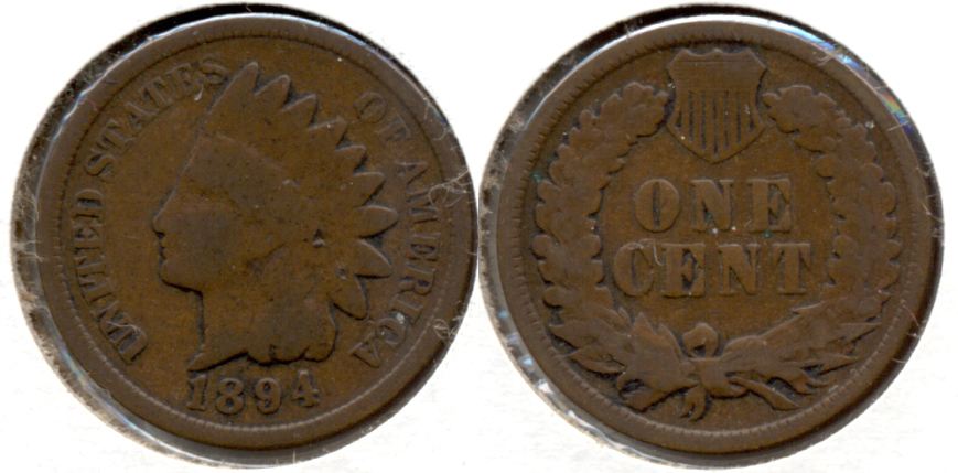 1894 Indian Head Cent Good-4 ao