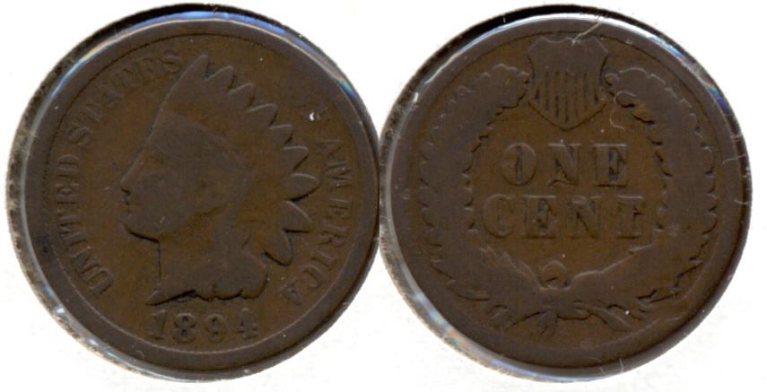 1894 Indian Head Cent Good-4 c
