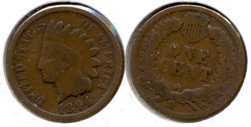 1894 Indian Head Cent Good-4 m