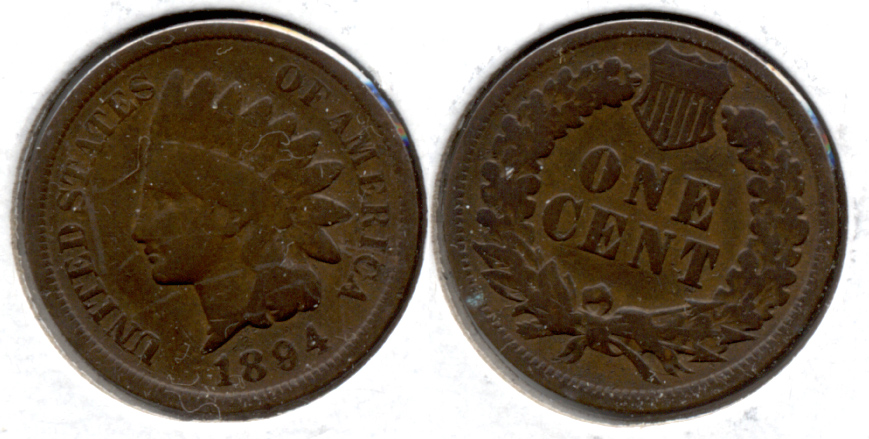 1894 Indian Head Cent Good-4 n