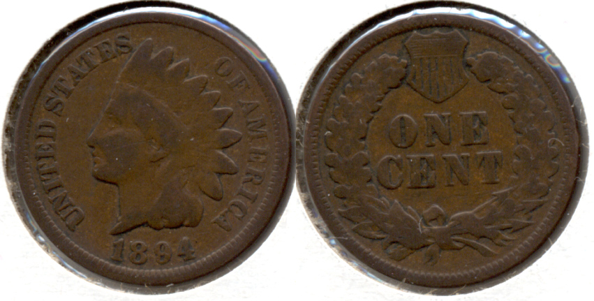 1894 Indian Head Cent Good-4 p